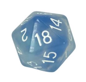 Diffusion Dice XL d20 Blue Sky